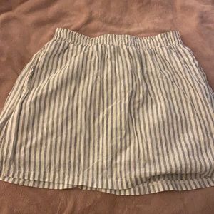 Blue, white, line skirt, by Lush size M